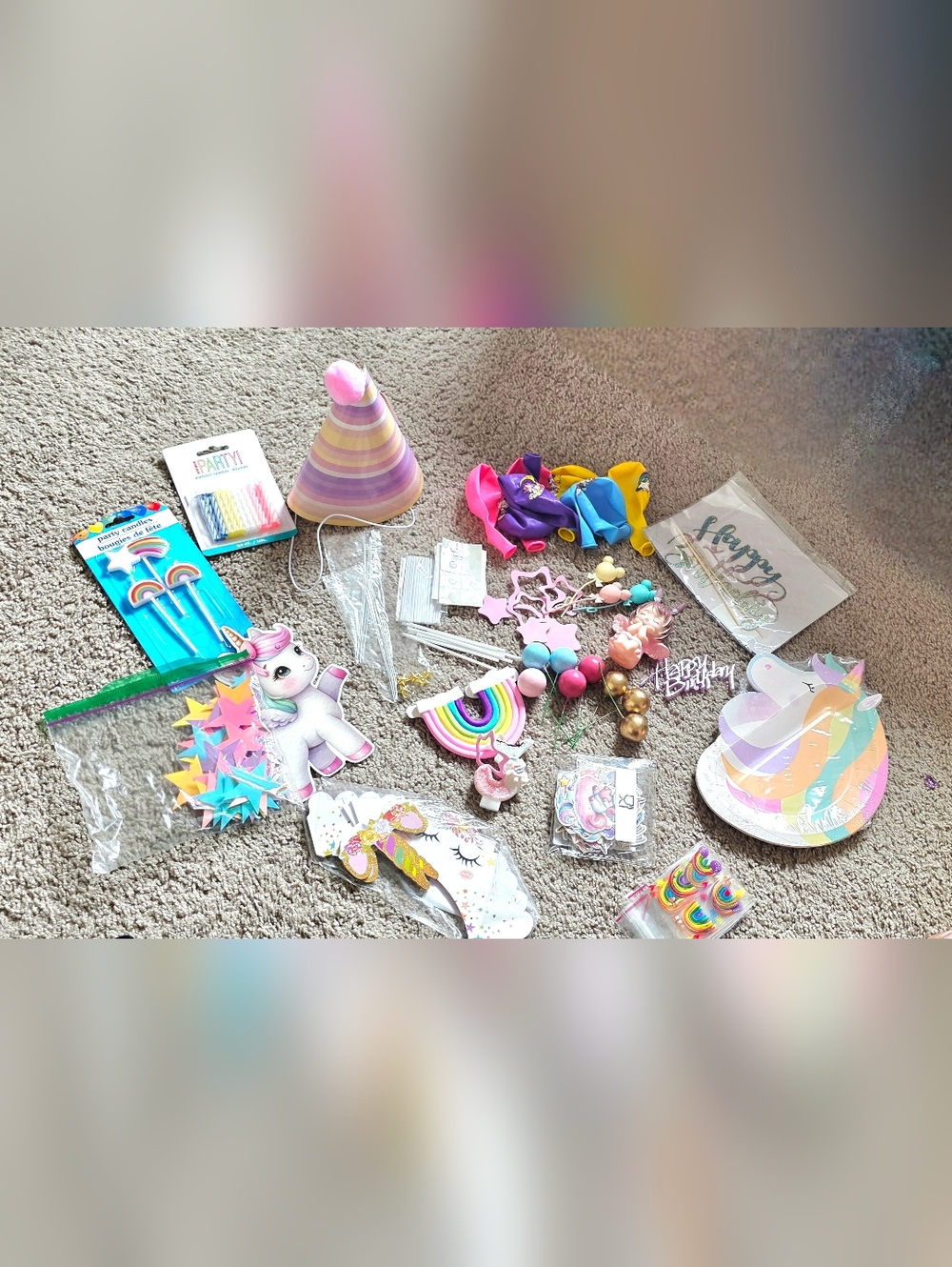 Unicorn & Rainbow Theme birthday Decors